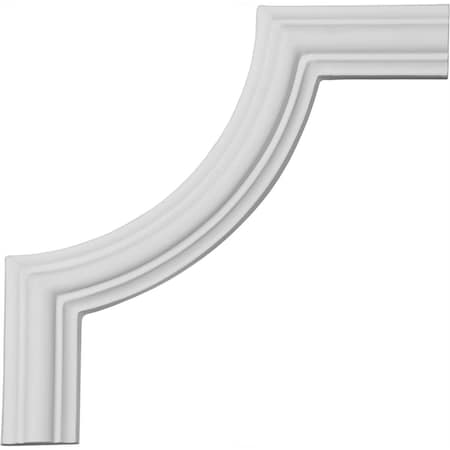 Ekena Millwork 5 7/8"H x 5 7/8"W, Bradford Smooth Panel Moulding Corner (matches moulding PML01X01BR) PML05X05BR